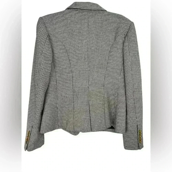 A.L.C Sedgwick Houndstooth Double Breasted Blazer Size Xtra Large/12 - Picture 4 of 12